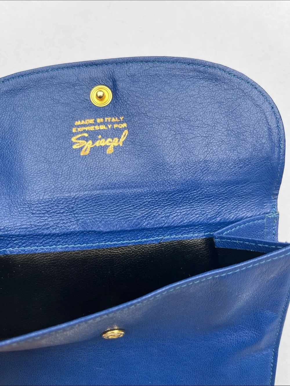 Vintage 80’s or 90’s Spiegel Italy Blue Wallet